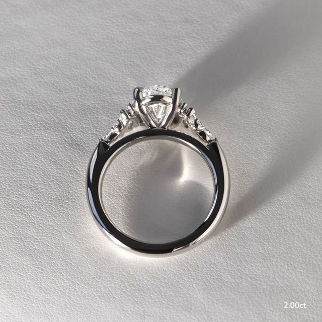 Lucia Platinum Trilogy Engagement Ring