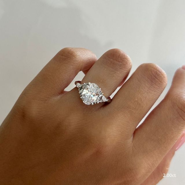 Lucia Platinum Trilogy Engagement Ring