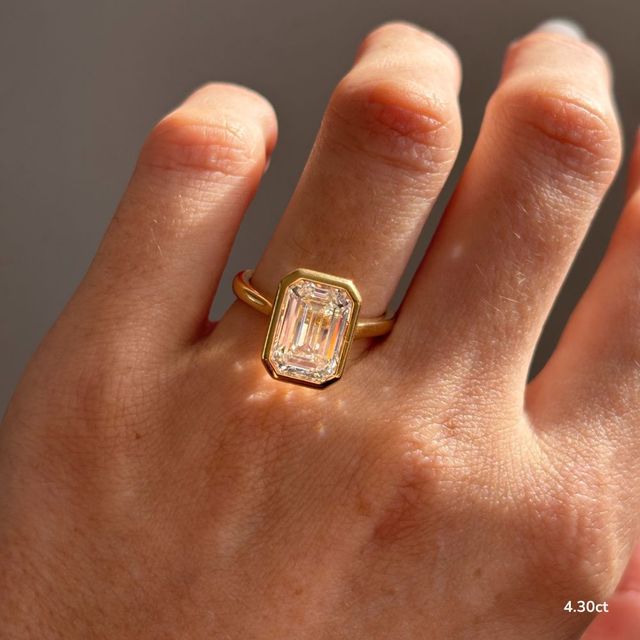 Georgia Yellow Gold Bezel Engagement Ring