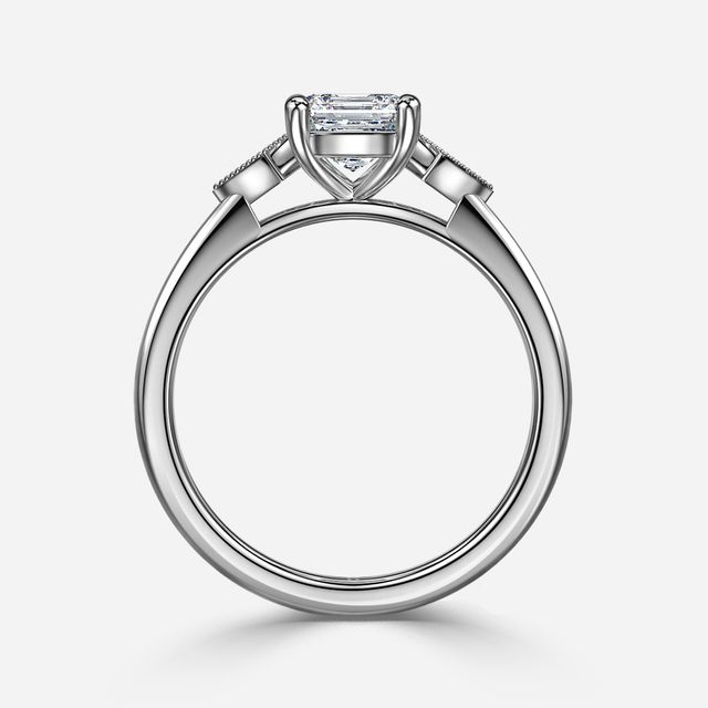 Athira White Gold Vintage Engagement Ring