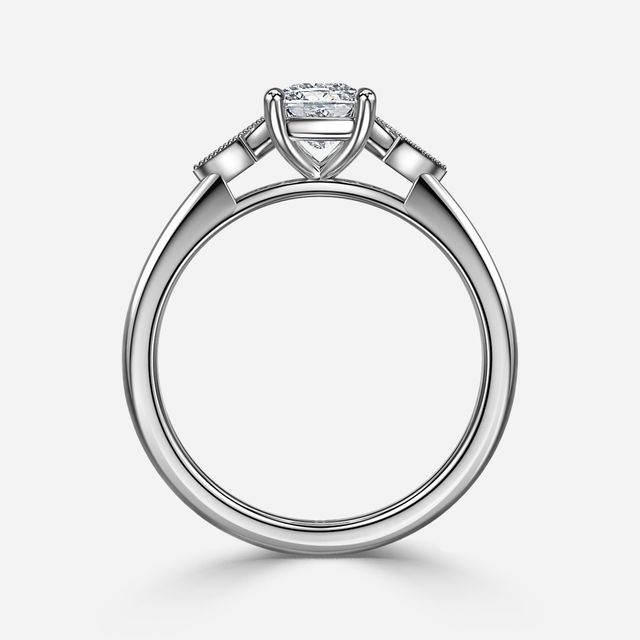 Athira White Gold Vintage Engagement Ring