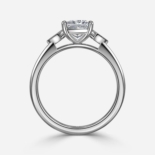 Athira White Gold Vintage Engagement Ring