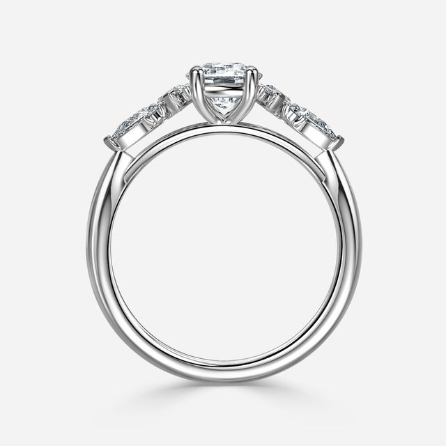 Lucia Platinum Trilogy Engagement Ring