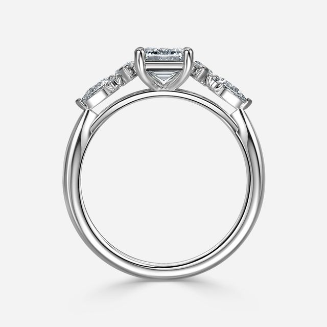 Lucia Platinum Trilogy Engagement Ring