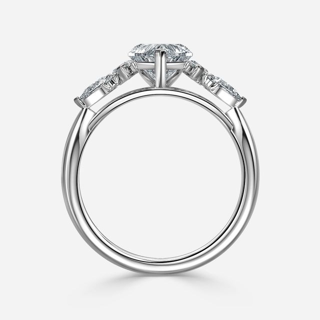 Lucia Platinum Trilogy Engagement Ring