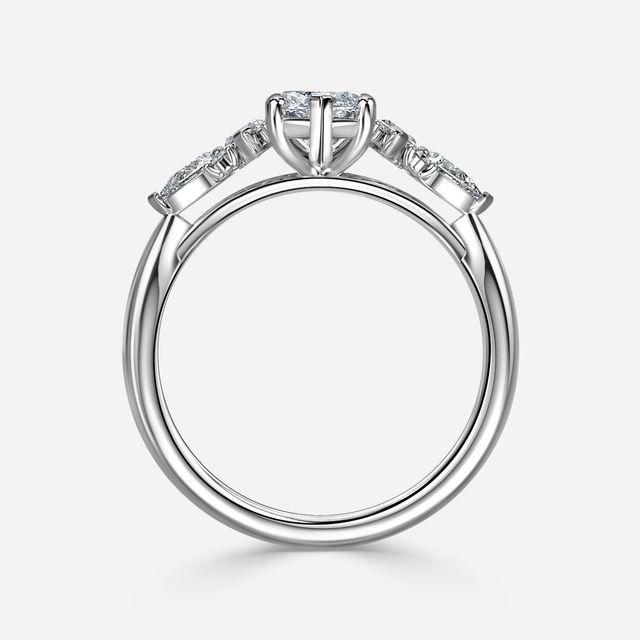 Lucia Platinum Trilogy Engagement Ring