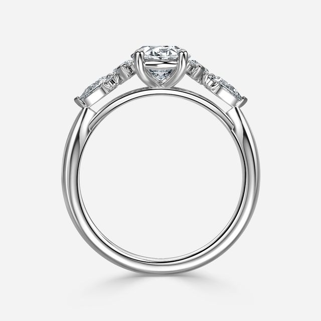 Lucia Platinum Trilogy Engagement Ring