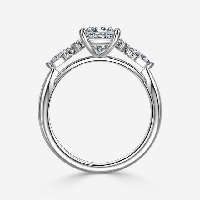 Lucia Platinum Trilogy Engagement Ring