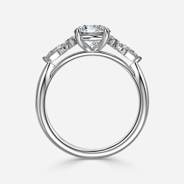 Lucia Platinum Trilogy Engagement Ring