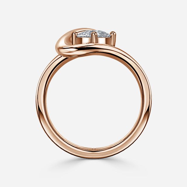 Ocean Rose Gold Solitaire Engagement Ring