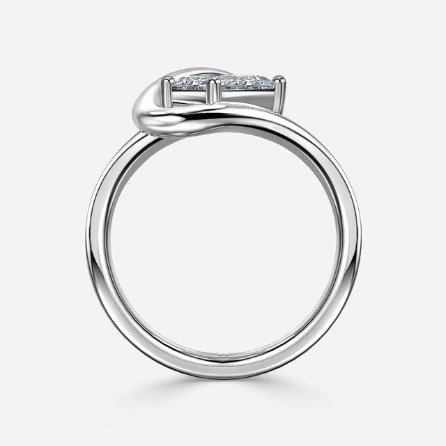 Ocean White Gold Solitaire Engagement Ring