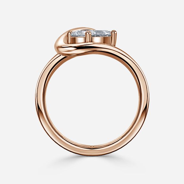 Ocean Rose Gold Solitaire Engagement Ring