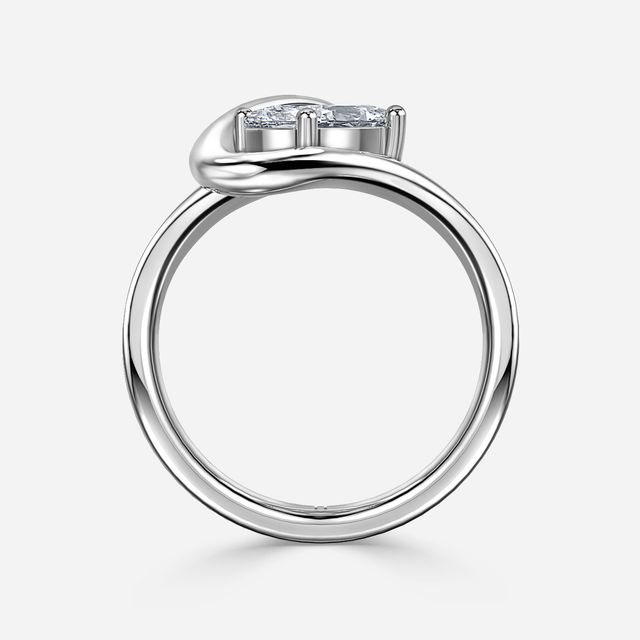 Ocean White Gold Solitaire Engagement Ring