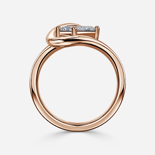 Ocean Rose Gold Solitaire Engagement Ring