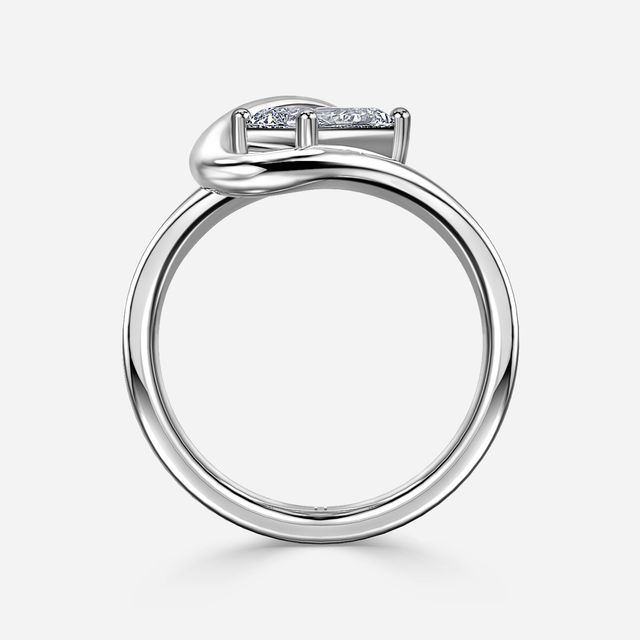 Ocean Platinum Solitaire Engagement Ring