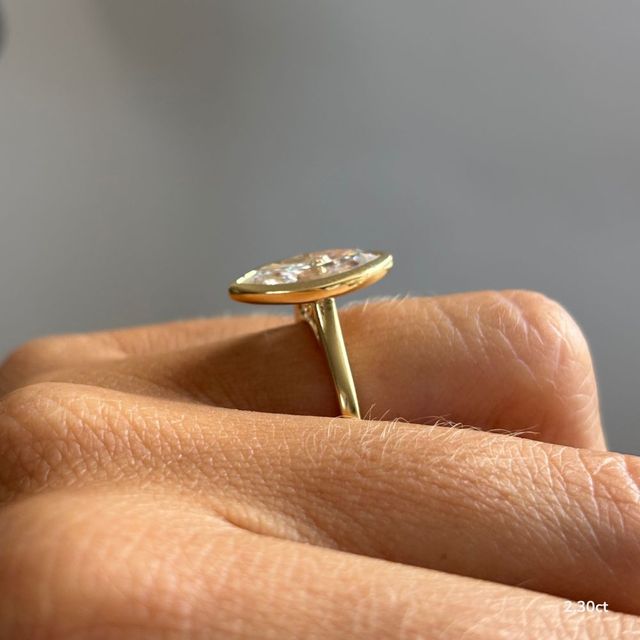 Georgia Yellow Gold Bezel Engagement Ring