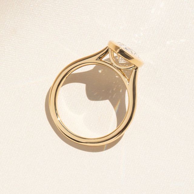 Georgia Yellow Gold Bezel Engagement Ring