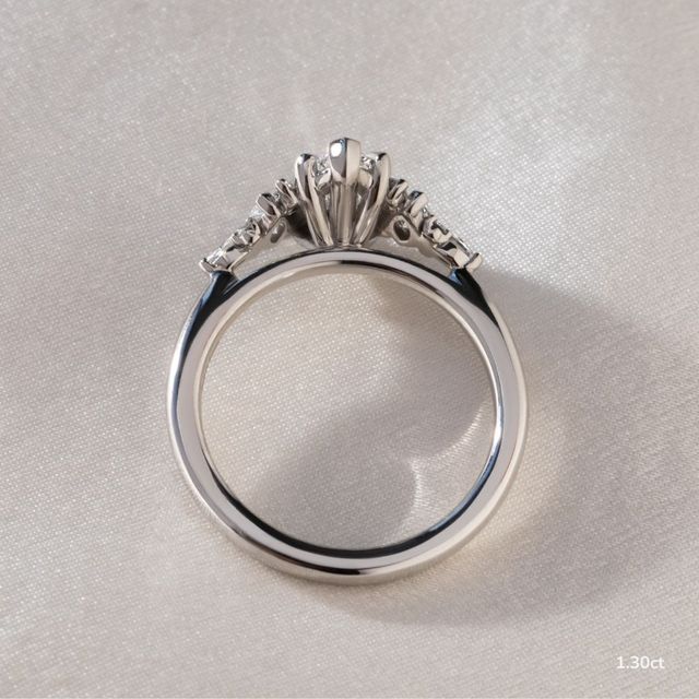 Lucia Platinum Trilogy Engagement Ring