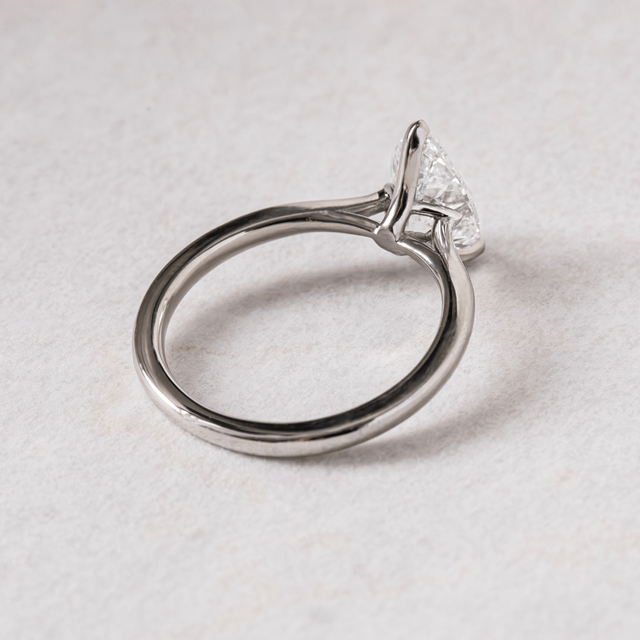 1.40ct Jessie White Gold Solitaire Engagement Ring Pear Lab Diamond