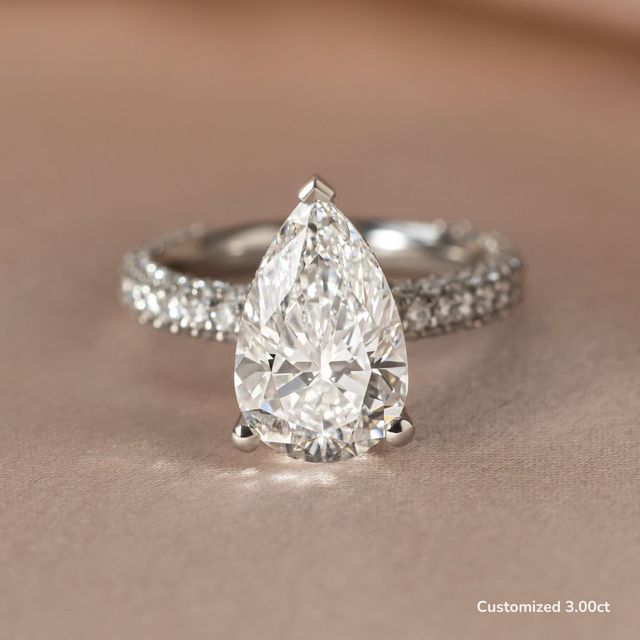 Ishq Platinum Hidden Halo Engagement Ring