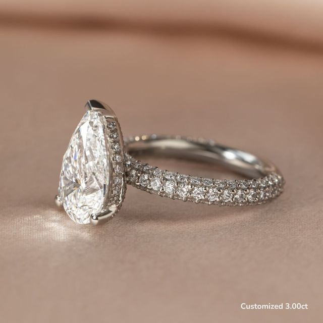 Ishq Platinum Hidden Halo Engagement Ring