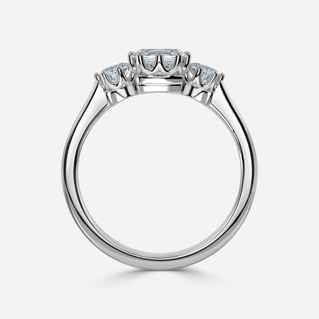 Aine Platinum Trilogy Engagement Ring