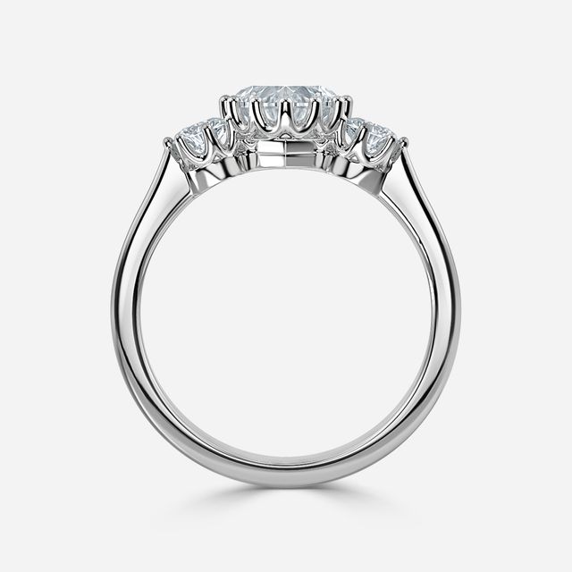 Aine White Gold Trilogy Engagement Ring