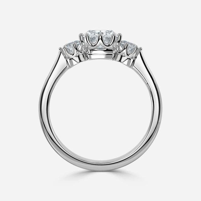 Aine Platinum Trilogy Engagement Ring