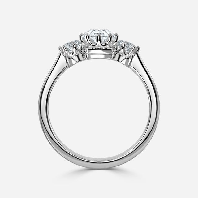 Aine Platinum Trilogy Engagement Ring