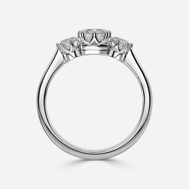 Aine Platinum Trilogy Engagement Ring