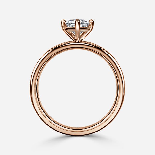 Nora Rose Gold Solitaire Engagement Ring