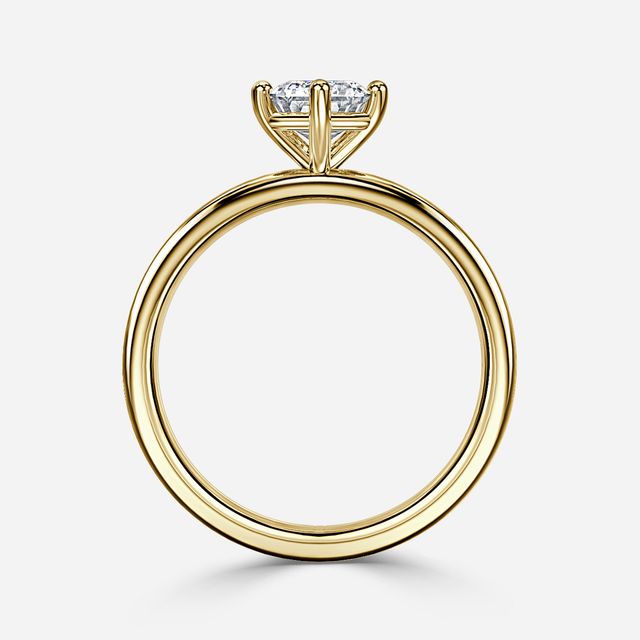 Nora Yellow Gold Solitaire Engagement Ring