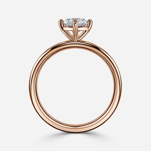 Nora Rose Gold Solitaire Engagement Ring
