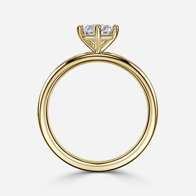 Nora Yellow Gold Solitaire Engagement Ring