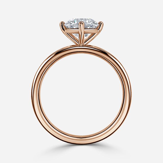 Nora Rose Gold Solitaire Engagement Ring