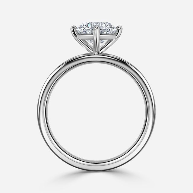 Nora White Gold Solitaire Engagement Ring