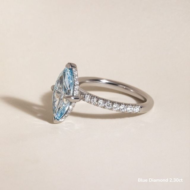 Kate White Gold Channel Set Hidden Halo Engagement Ring