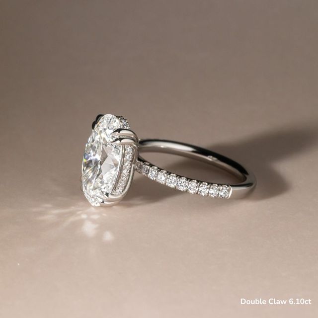 Kate Platinum Hidden Halo Engagement Ring