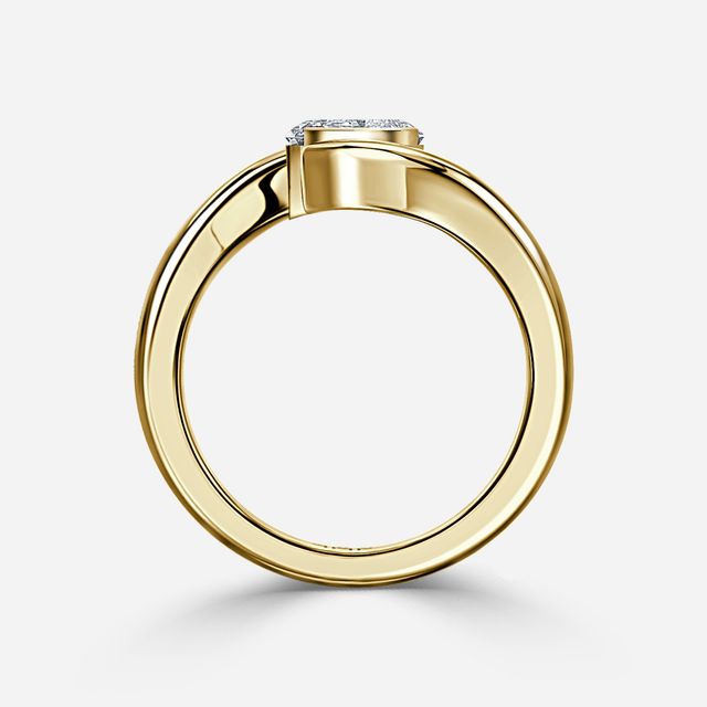 Naia Yellow Gold Solitaire Engagement Ring