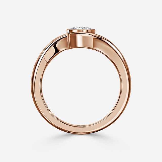 Naia Rose Gold Solitaire Engagement Ring