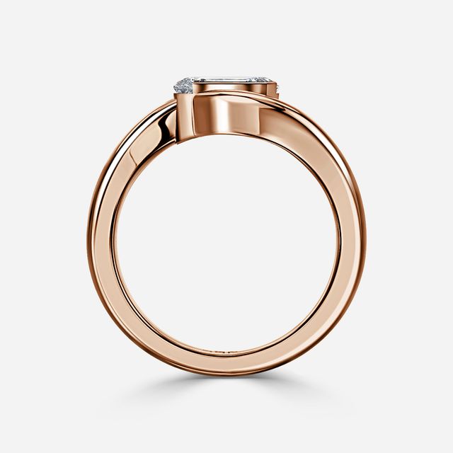 Naia Rose Gold Solitaire Engagement Ring