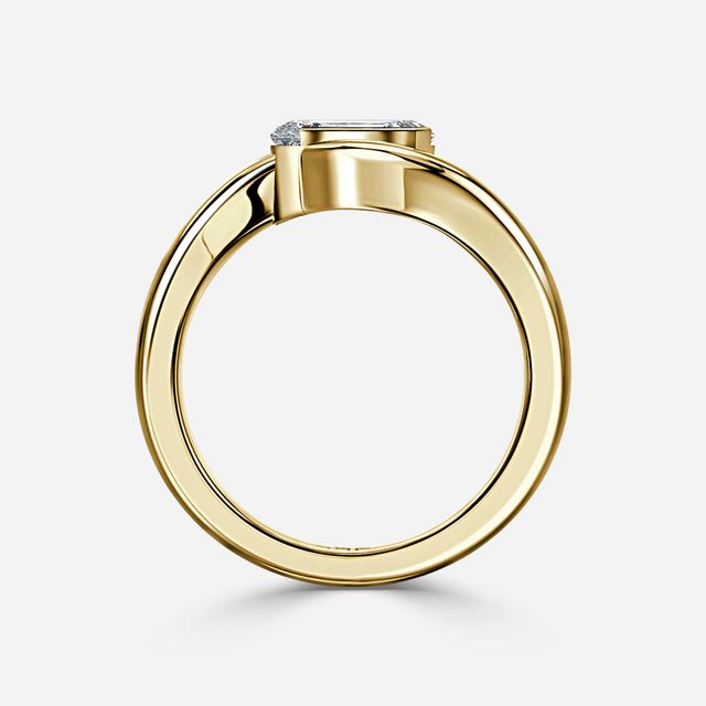 Naia Yellow Gold Solitaire Engagement Ring