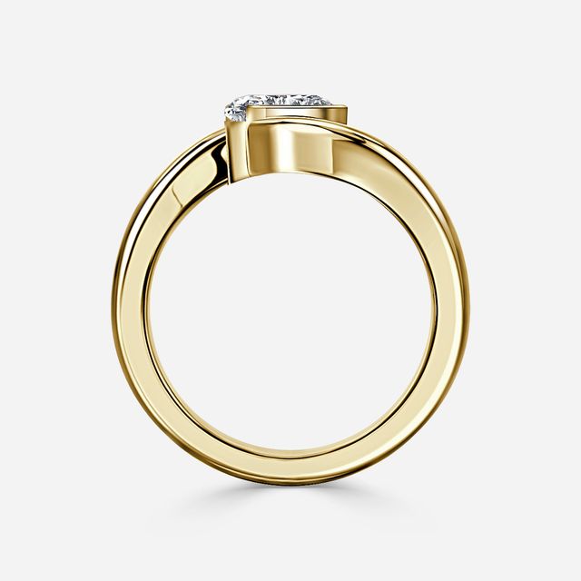 Naia Yellow Gold Solitaire Engagement Ring