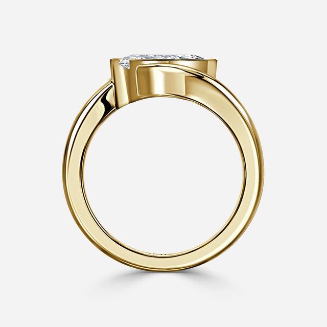 Naia Yellow Gold Solitaire Engagement Ring