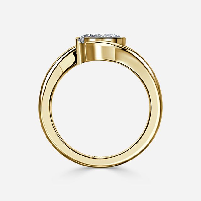 Naia Yellow Gold Solitaire Engagement Ring