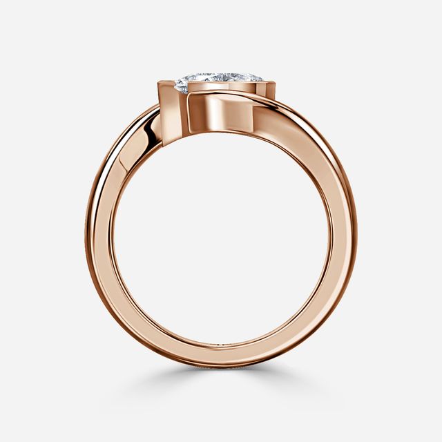Naia Rose Gold Solitaire Engagement Ring
