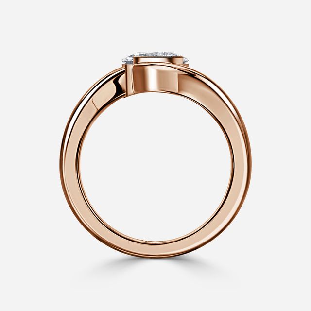 Naia Rose Gold Solitaire Engagement Ring