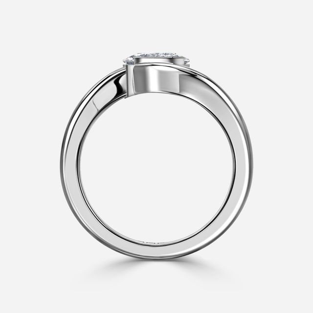 Naia White Gold Solitaire Engagement Ring