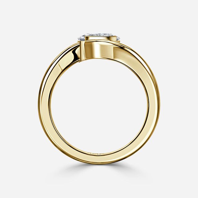 Naia Yellow Gold Solitaire Engagement Ring