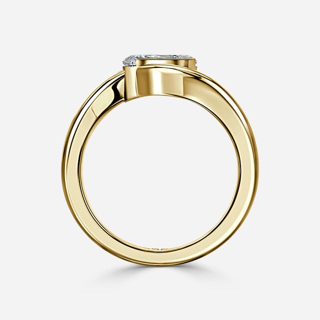 Naia Yellow Gold Solitaire Engagement Ring